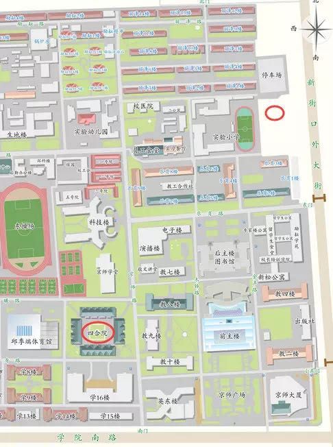 Floor plan of Beijing Normal University 