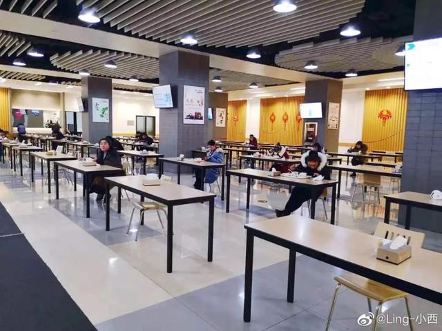 Eating in canteen, China