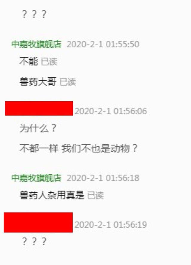 Chat screenshot of Taobao, China
